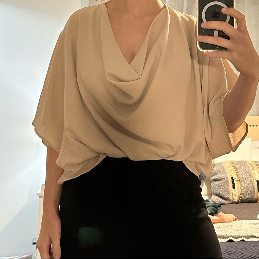 Cowl neck top